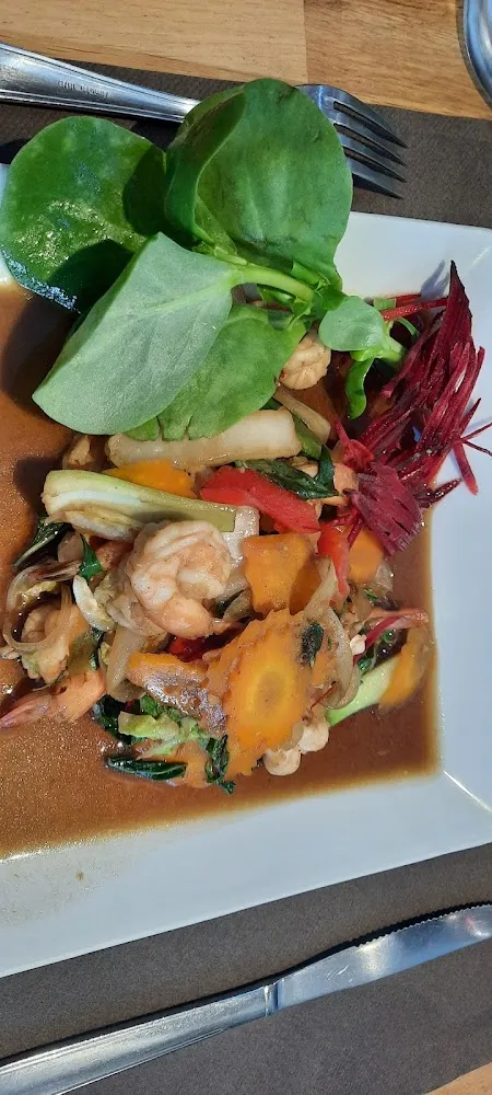 Crevettes Au Basilic Thai